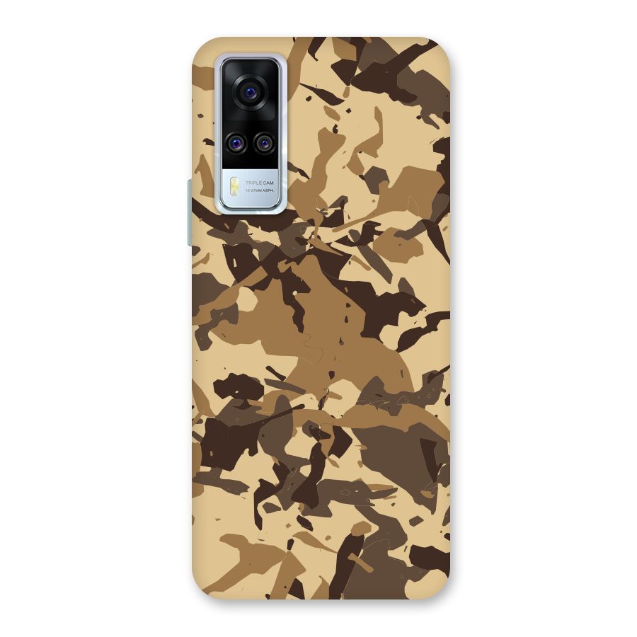 Brown Camouflage Army Back Case for Vivo Y31