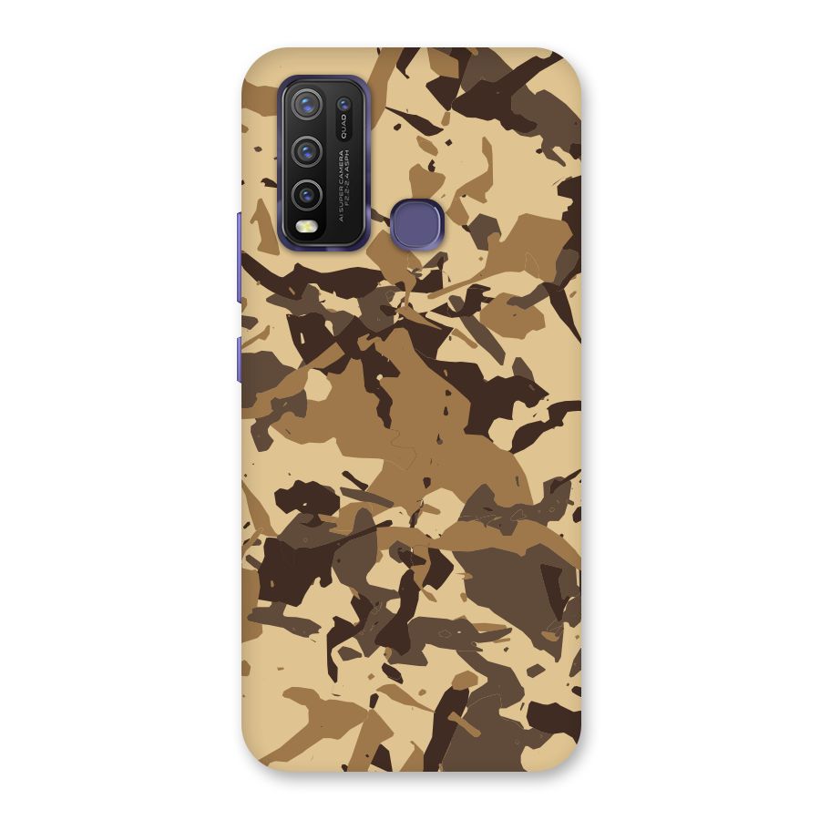 Brown Camouflage Army Back Case for Vivo Y50