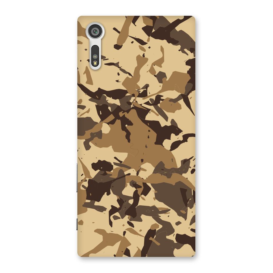 Brown Camouflage Army Back Case for Xperia XZ