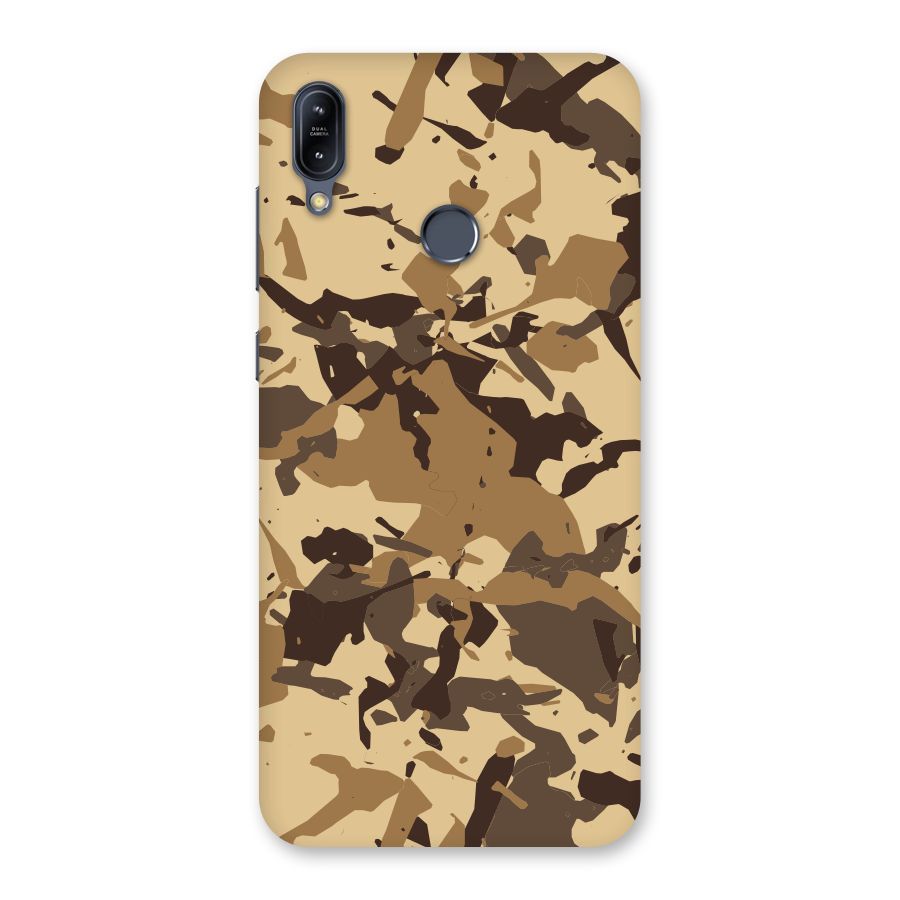 Brown Camouflage Army Back Case for Zenfone Max M2