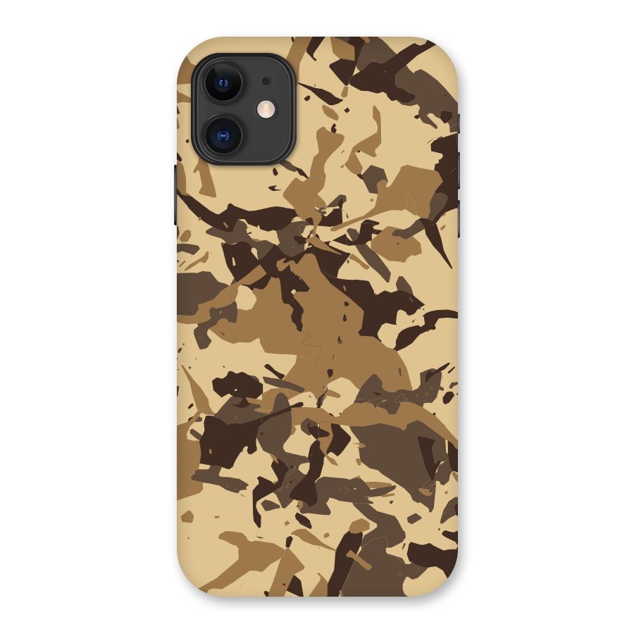Brown Camouflage Army Back Case for iPhone 11