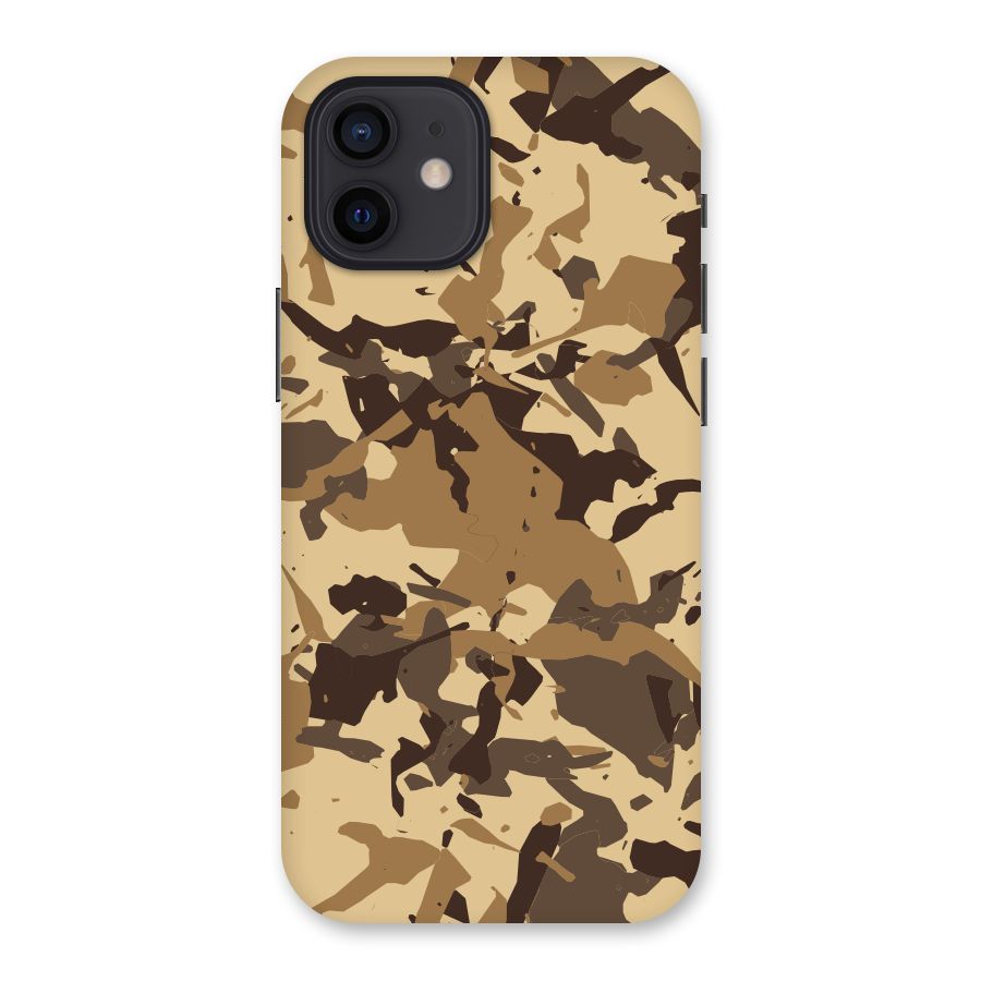 Brown Camouflage Army Back Case for iPhone 12