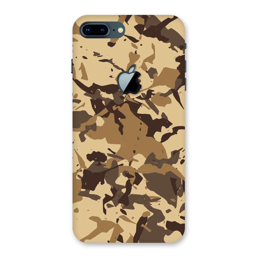 Brown Camouflage Army Back Case for iPhone 7 Plus Apple Cut