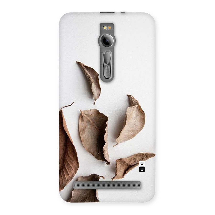 Brown Dusty Leaves Back Case for Asus Zenfone 2