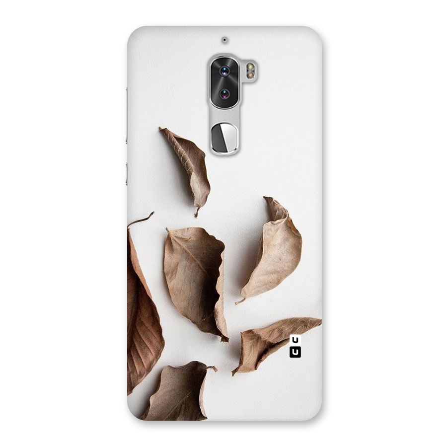 Brown Dusty Leaves Back Case for Coolpad Cool 1