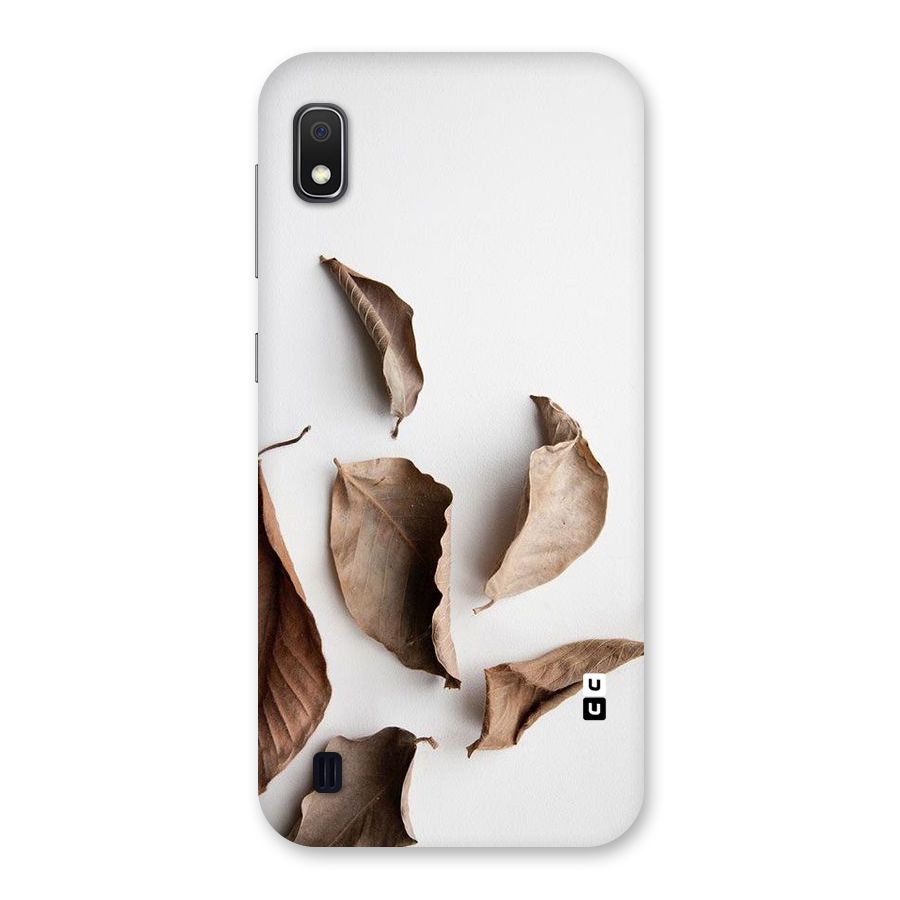 Brown Dusty Leaves Back Case for Galaxy A10