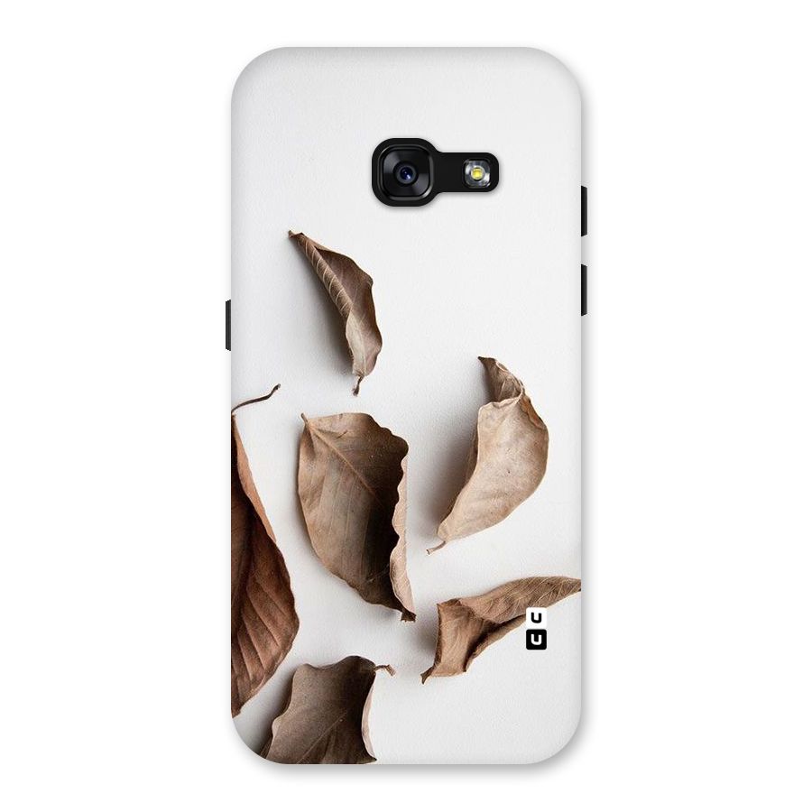 Brown Dusty Leaves Back Case for Galaxy A3 (2017)