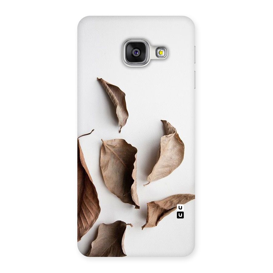Brown Dusty Leaves Back Case for Galaxy A3 2016