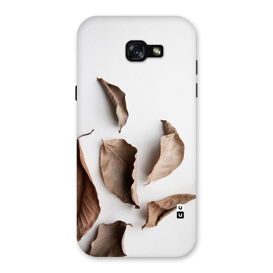 Brown Dusty Leaves Back Case for Galaxy A7 (2017)