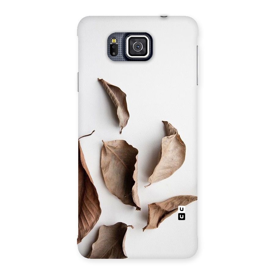 Brown Dusty Leaves Back Case for Galaxy Alpha
