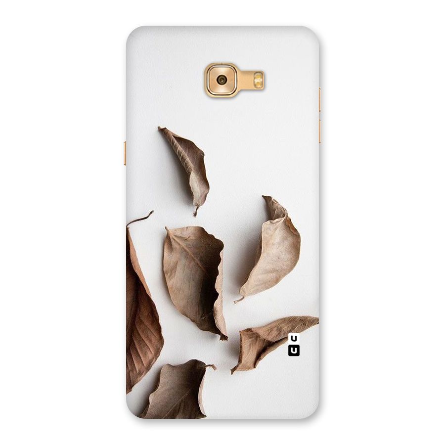 Brown Dusty Leaves Back Case for Galaxy C9 Pro