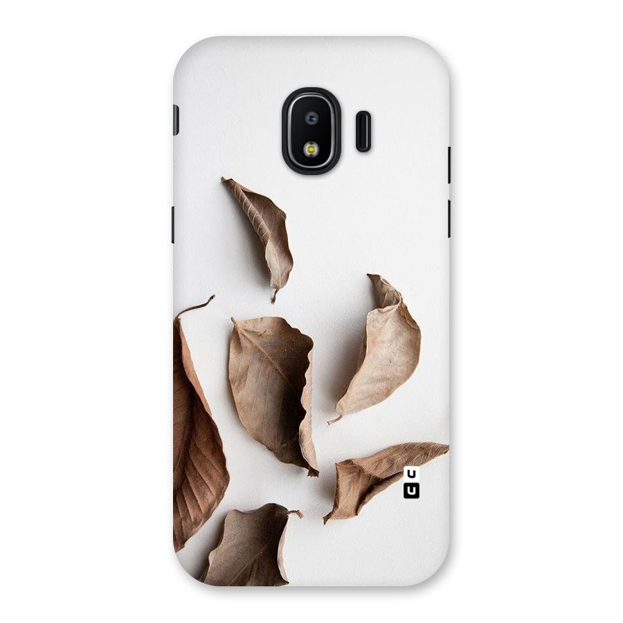 Brown Dusty Leaves Back Case for Galaxy J2 Pro 2018