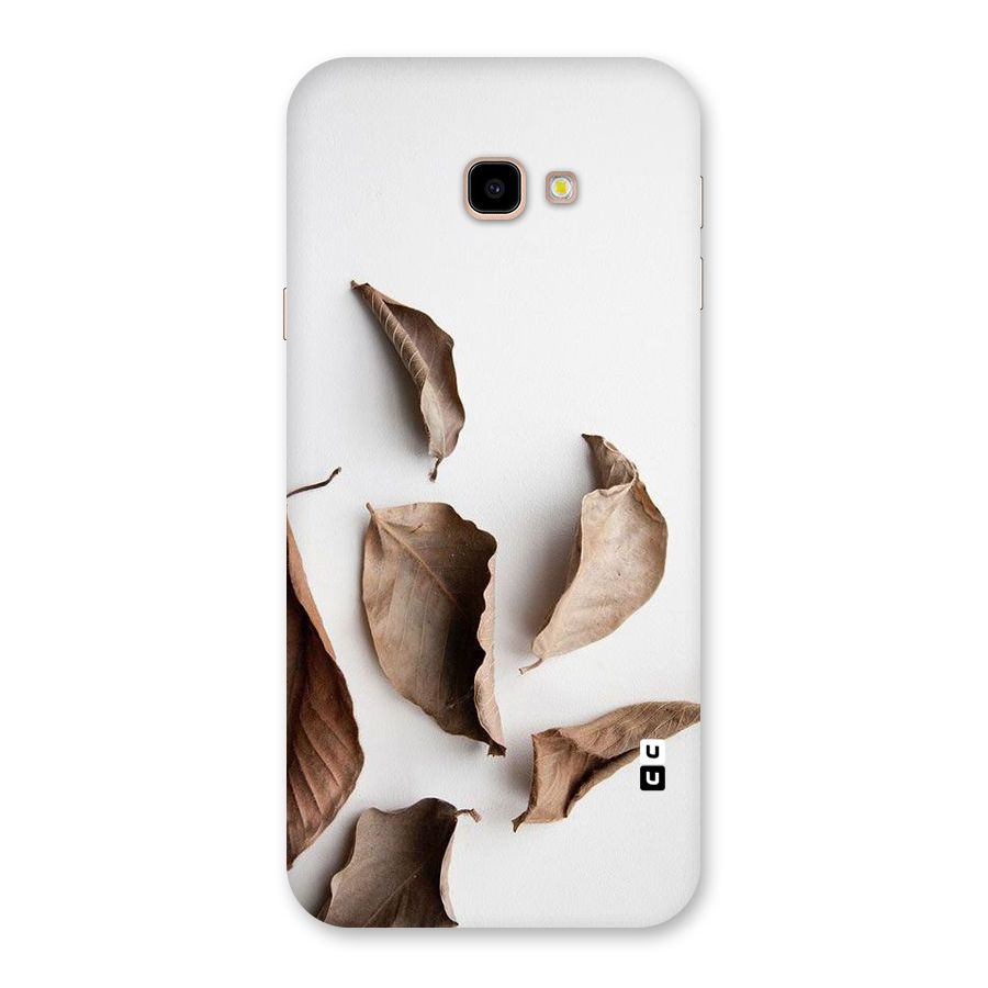 Brown Dusty Leaves Back Case for Galaxy J4 Plus