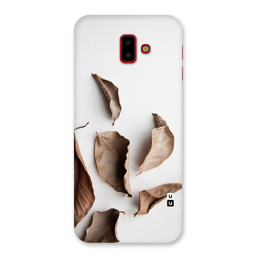 Brown Dusty Leaves Back Case for Galaxy J6 Plus