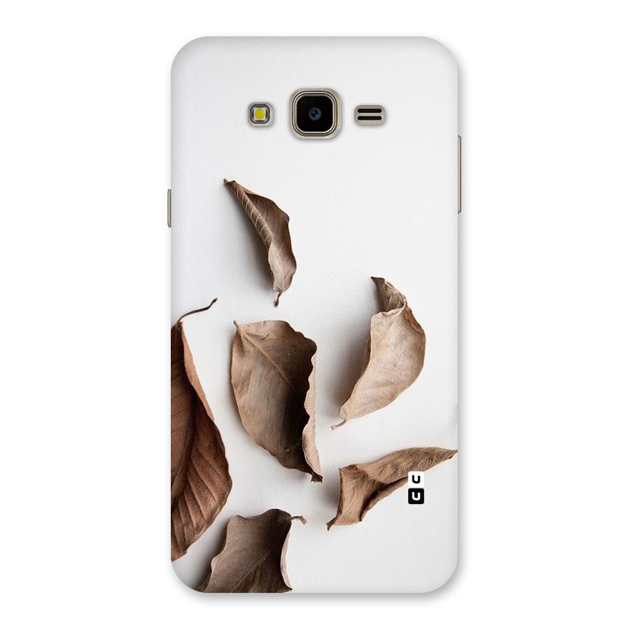 Brown Dusty Leaves Back Case for Galaxy J7 Nxt