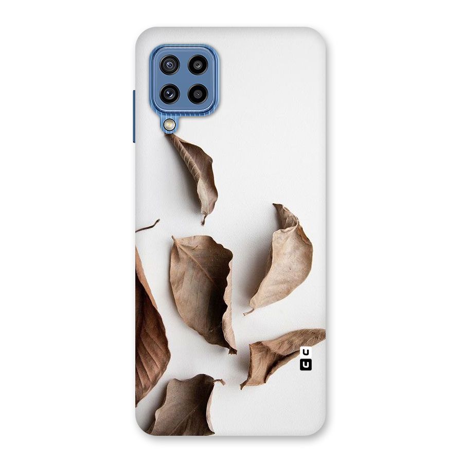 Brown Dusty Leaves Back Case for Galaxy M32