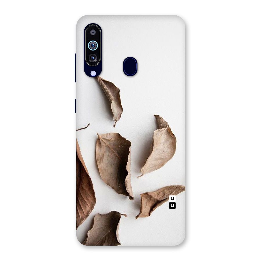 Brown Dusty Leaves Back Case for Galaxy M40