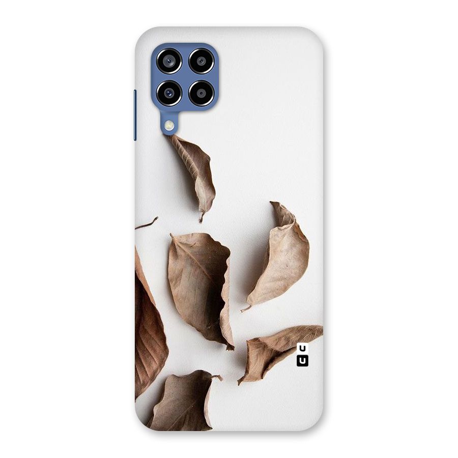 Brown Dusty Leaves Back Case for Galaxy M53 5G