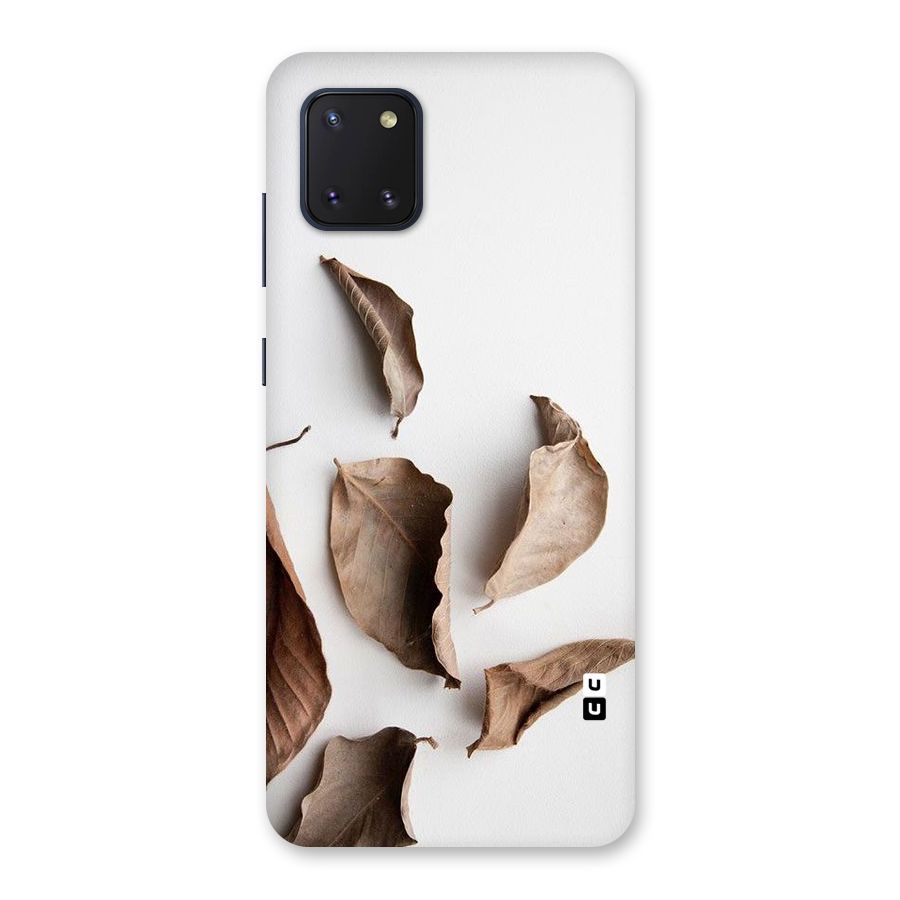 Brown Dusty Leaves Back Case for Galaxy Note 10 Lite