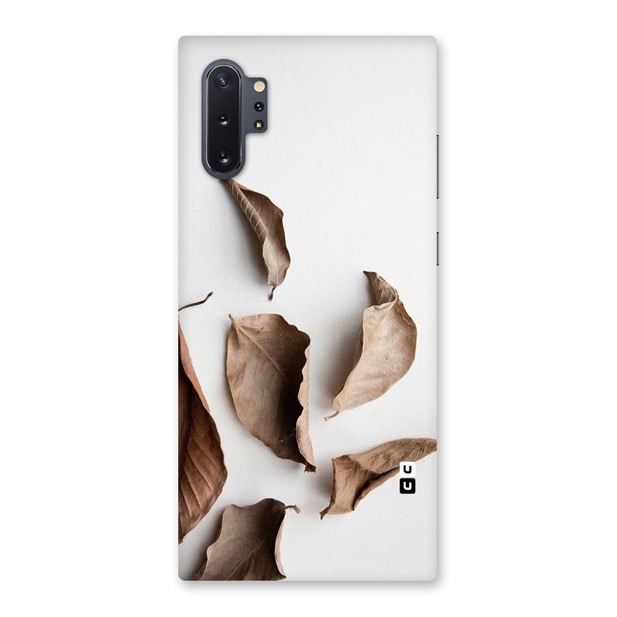 Brown Dusty Leaves Back Case for Galaxy Note 10 Plus