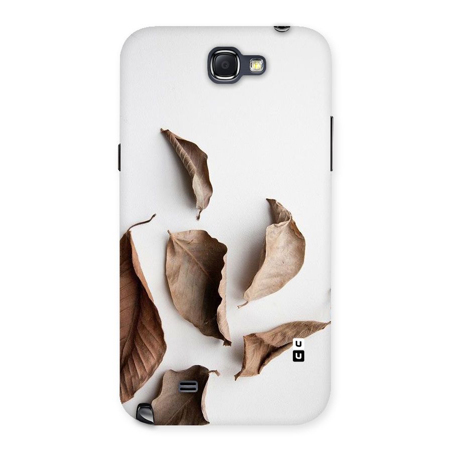 Brown Dusty Leaves Back Case for Galaxy Note 2