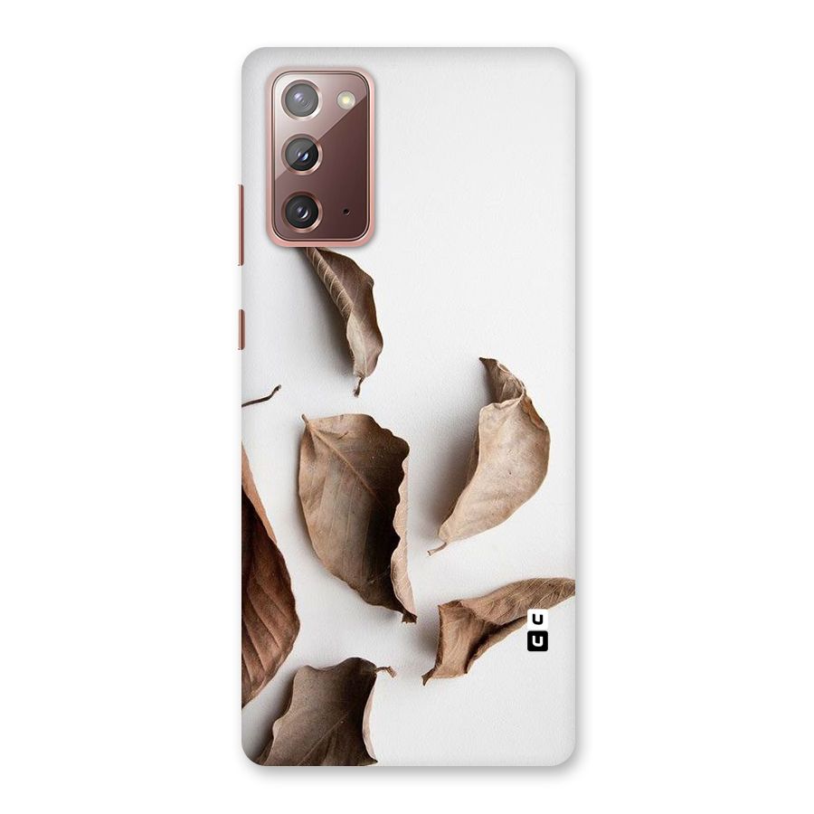 Brown Dusty Leaves Back Case for Galaxy Note 20