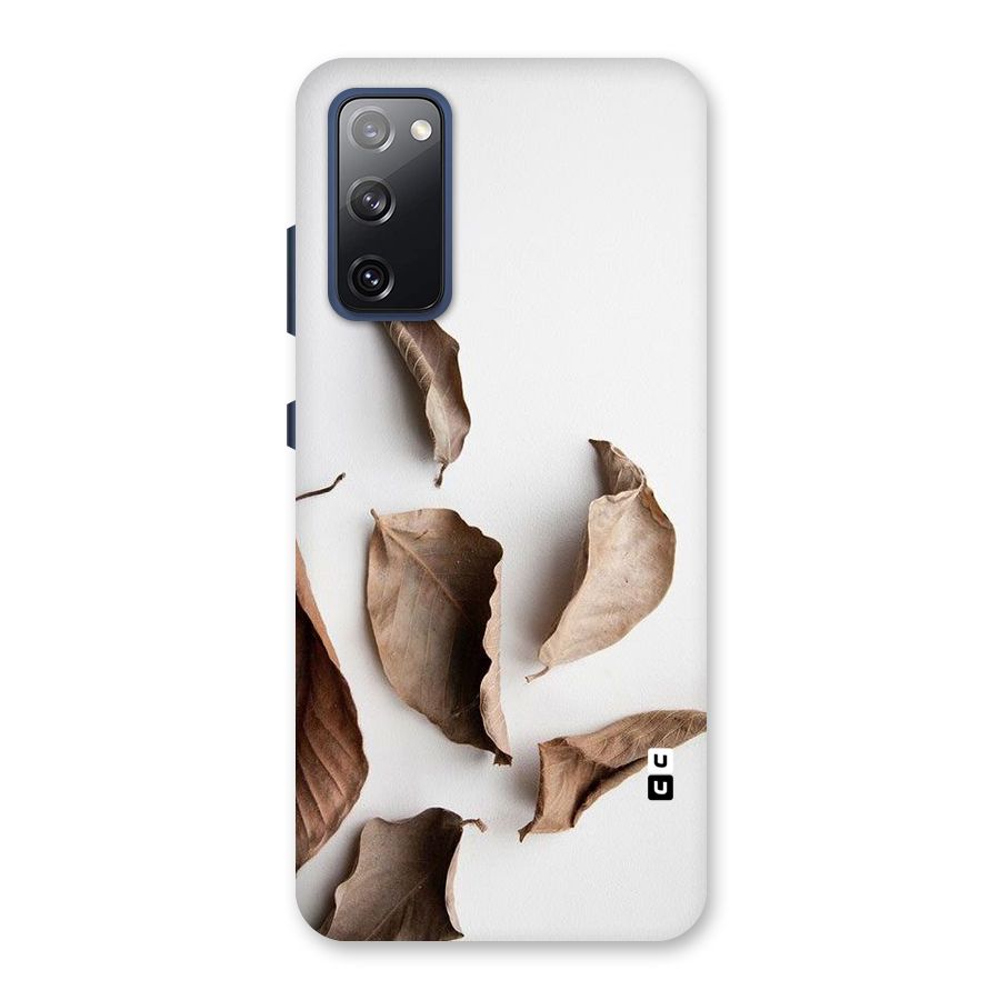 Brown Dusty Leaves Back Case for Galaxy S20 FE
