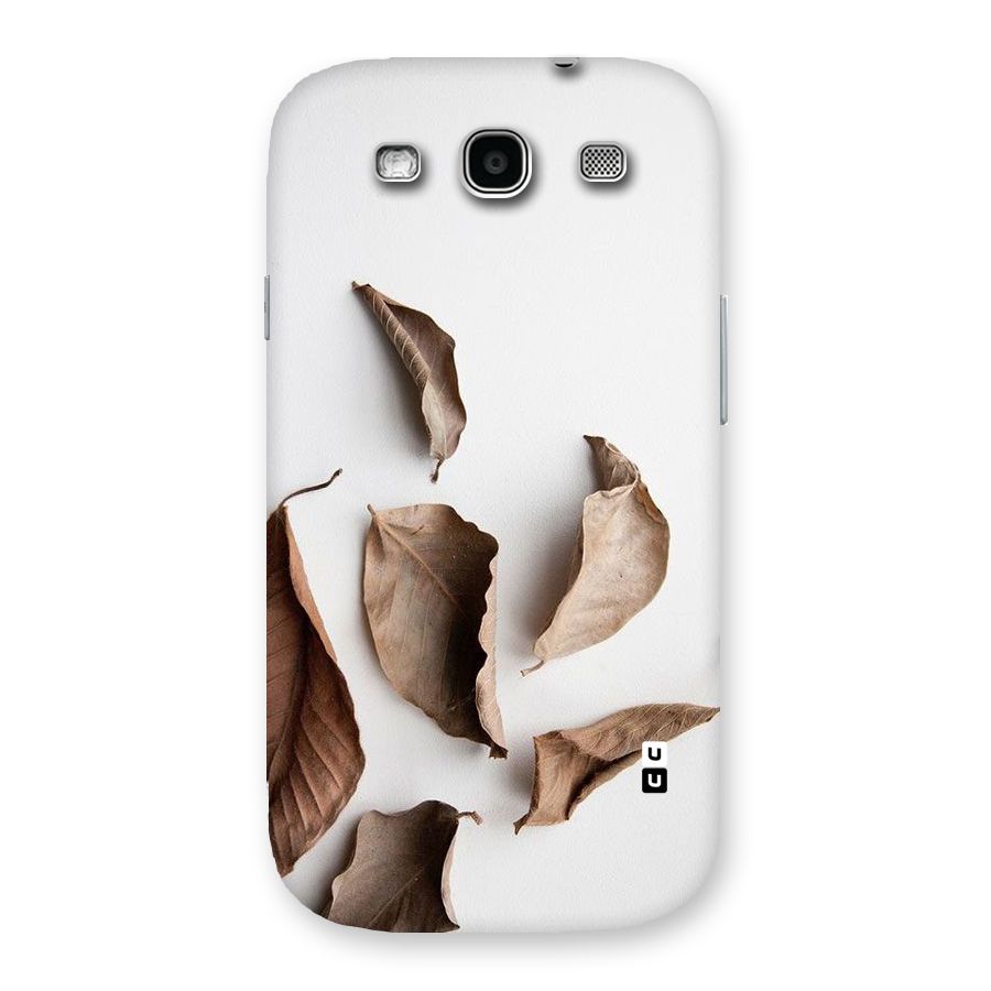 Brown Dusty Leaves Back Case for Galaxy S3