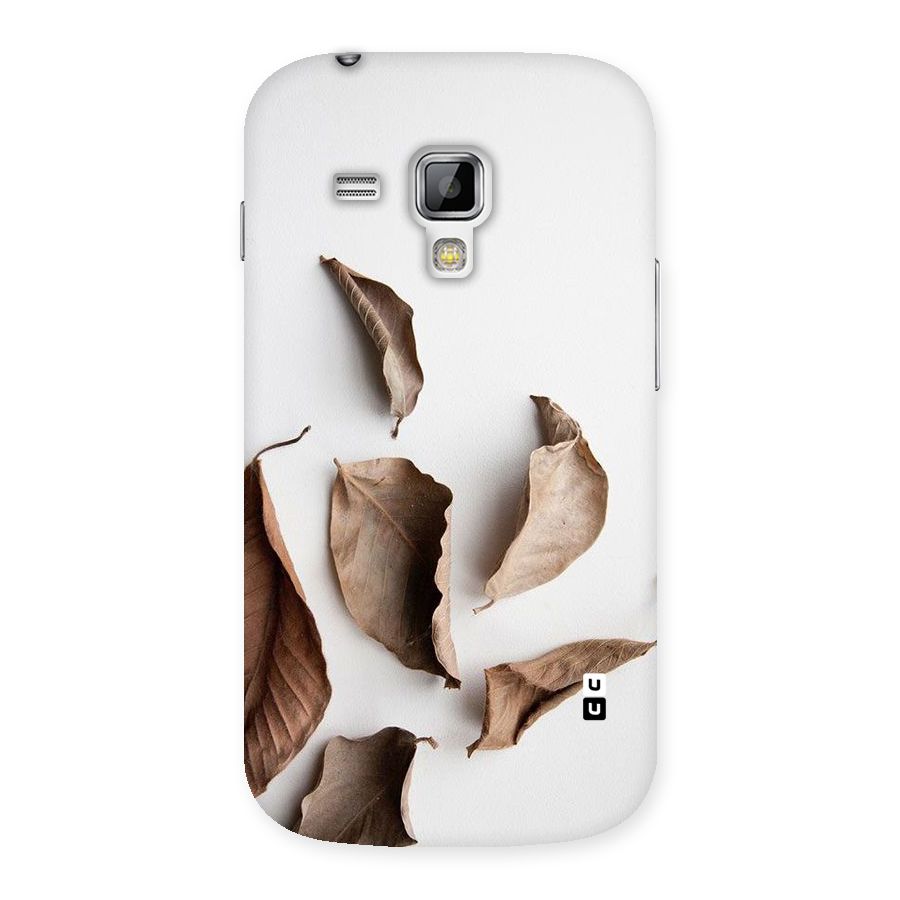 Brown Dusty Leaves Back Case for Galaxy S Duos
