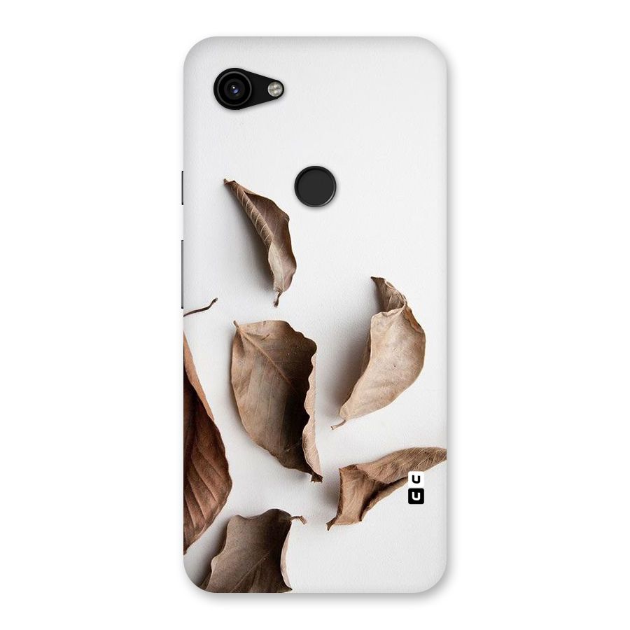 Brown Dusty Leaves Back Case for Google Pixel 3a XL