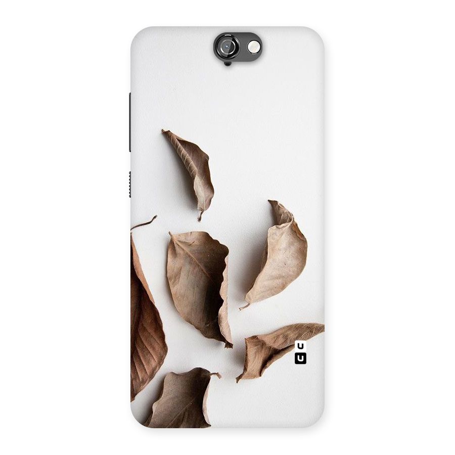 Brown Dusty Leaves Back Case for HTC One A9