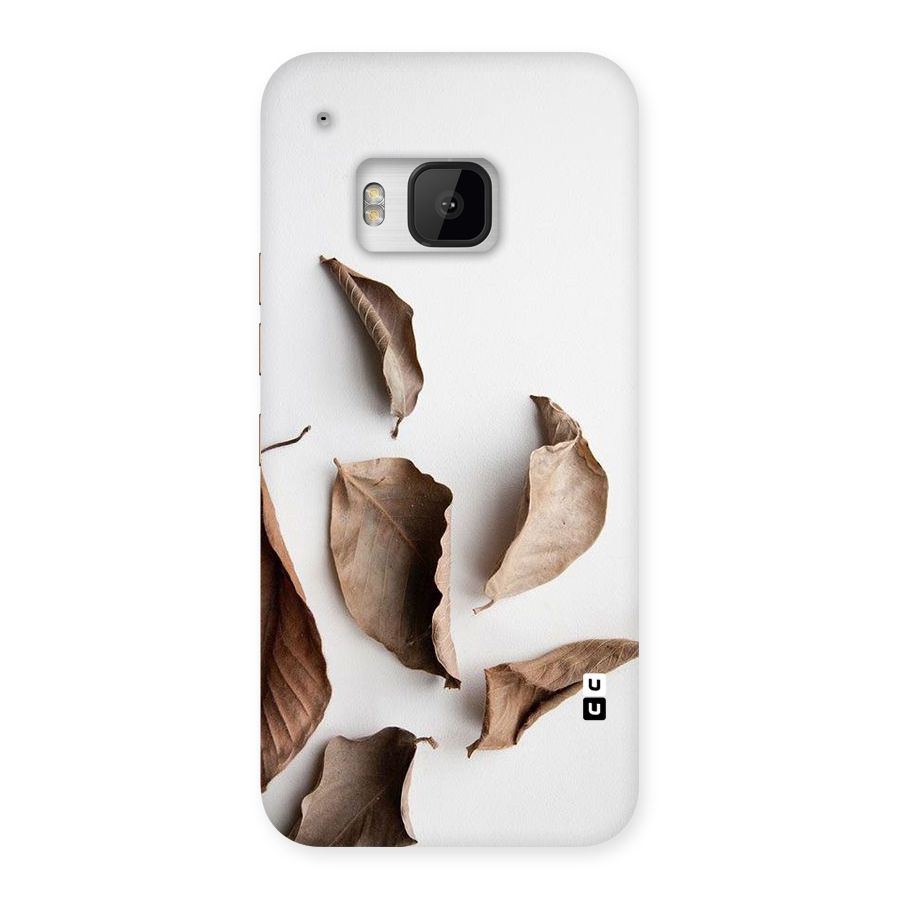 Brown Dusty Leaves Back Case for HTC One M9