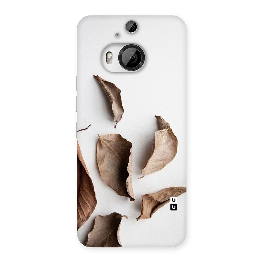 Brown Dusty Leaves Back Case for HTC One M9 Plus
