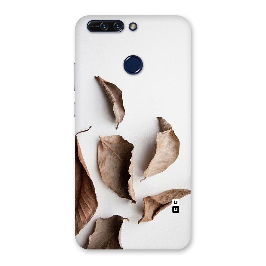 Brown Dusty Leaves Back Case for Honor 8 Pro