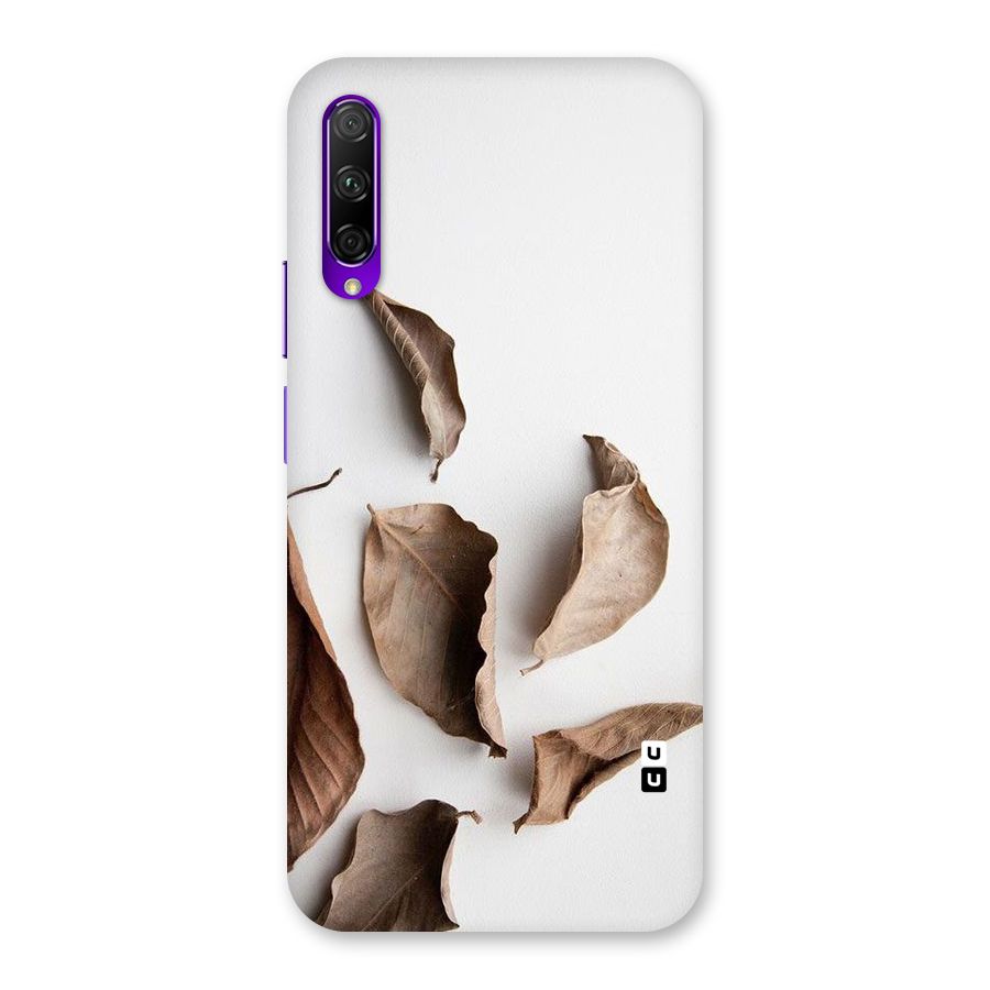 Brown Dusty Leaves Back Case for Honor 9X Pro