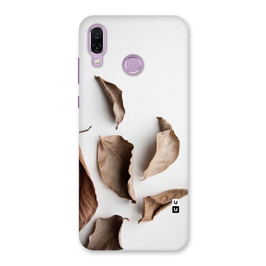 Brown Dusty Leaves Back Case for Honor Play