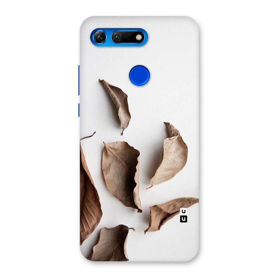 Brown Dusty Leaves Back Case for Honor View 20