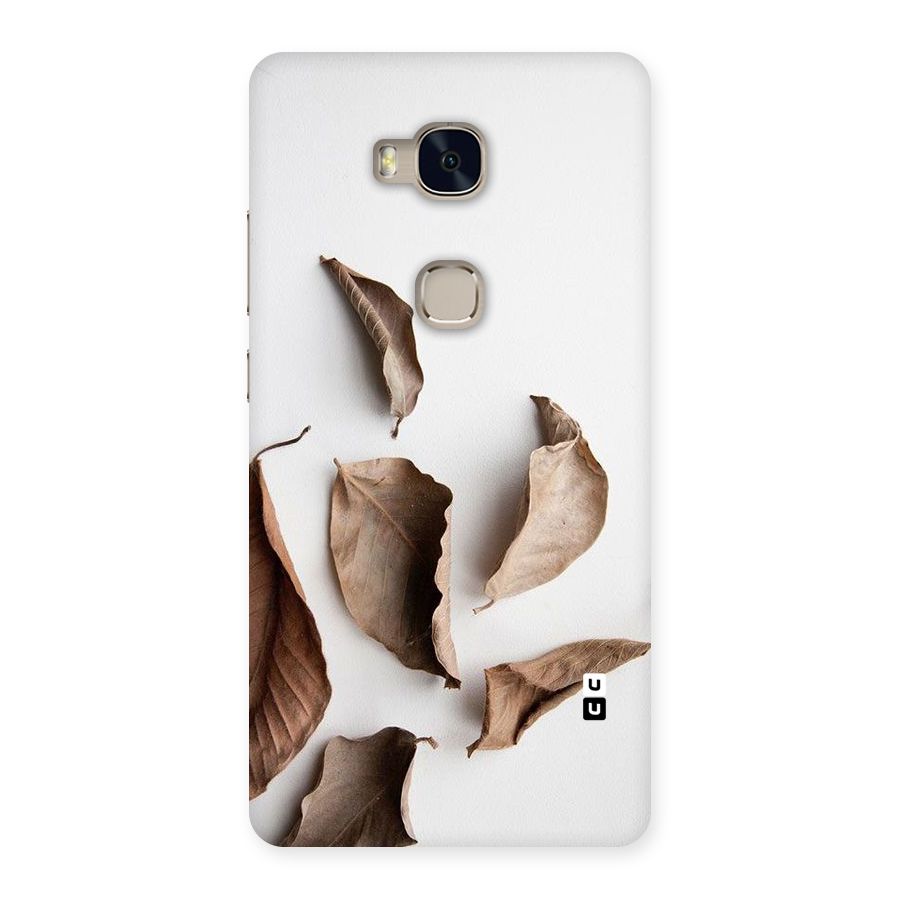Brown Dusty Leaves Back Case for Huawei Honor 5X