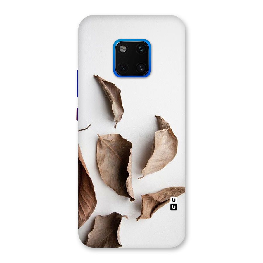 Brown Dusty Leaves Back Case for Huawei Mate 20 Pro