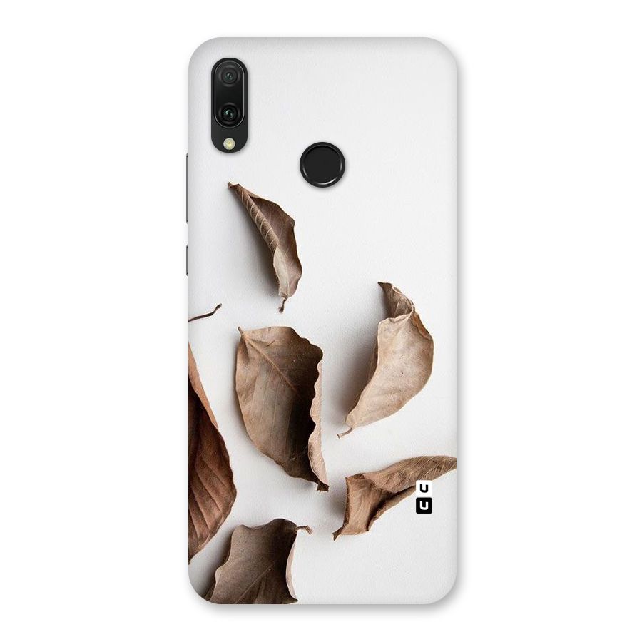 Brown Dusty Leaves Back Case for Huawei Y9 (2019)