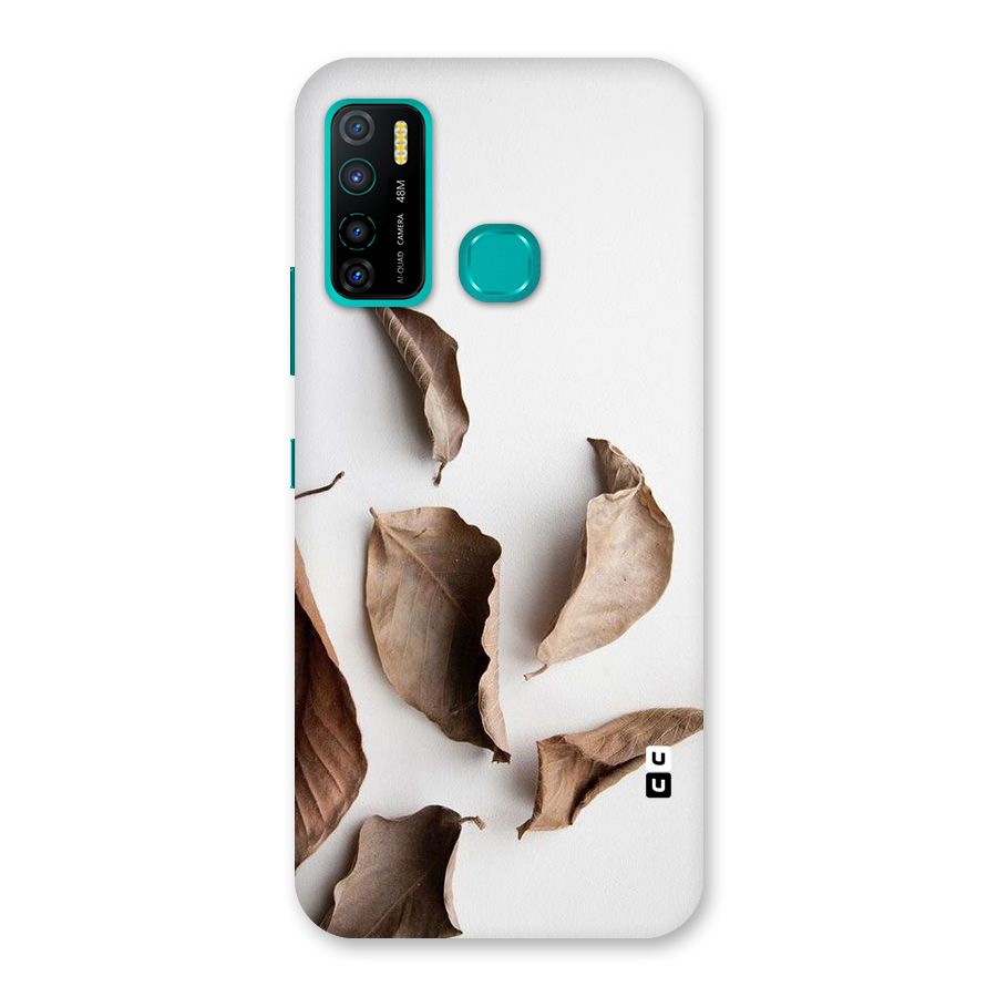 Brown Dusty Leaves Back Case for Infinix Hot 9 Pro