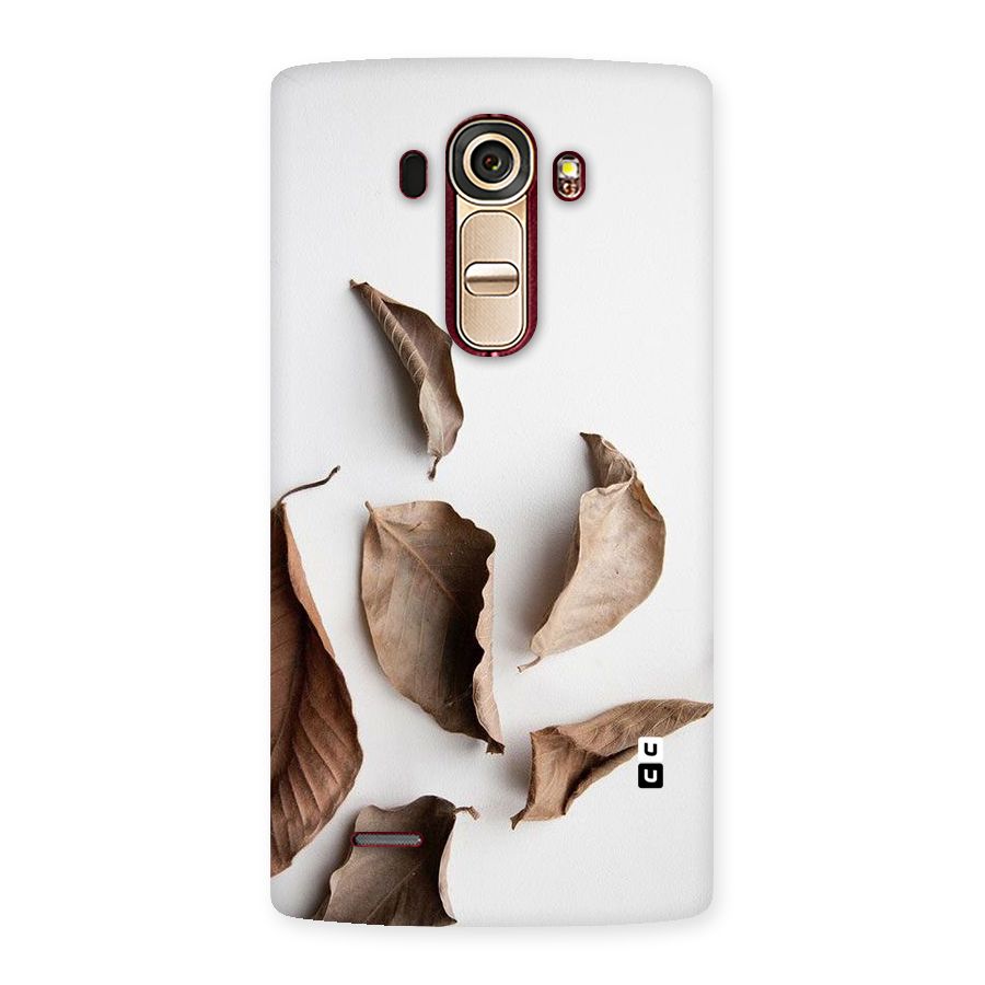 Brown Dusty Leaves Back Case for LG G4