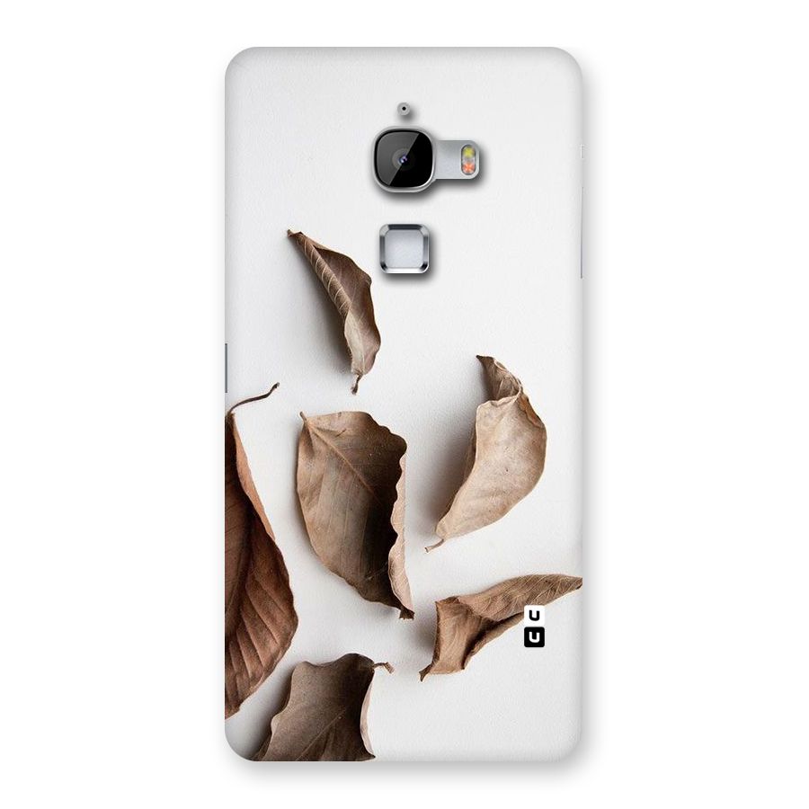 Brown Dusty Leaves Back Case for LeTv Le Max