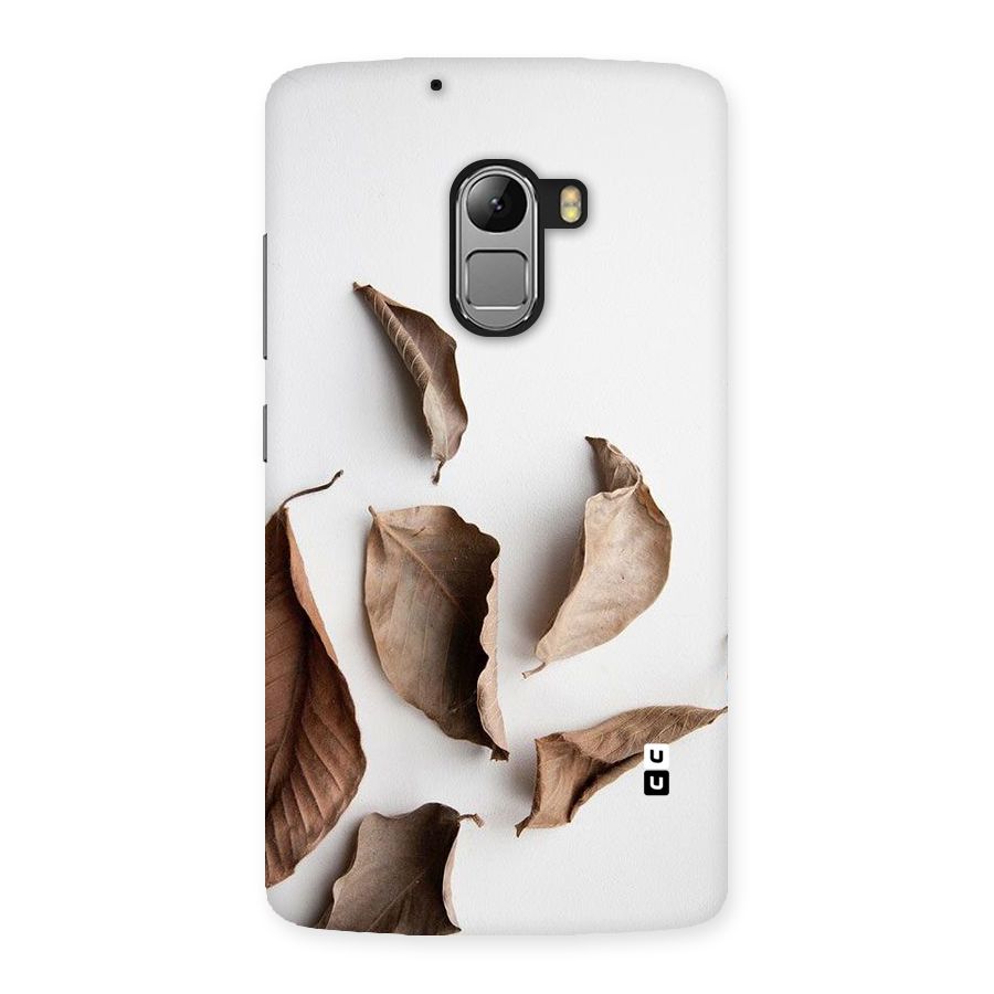 Brown Dusty Leaves Back Case for Lenovo K4 Note