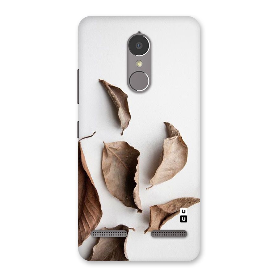 Brown Dusty Leaves Back Case for Lenovo K6 Power
