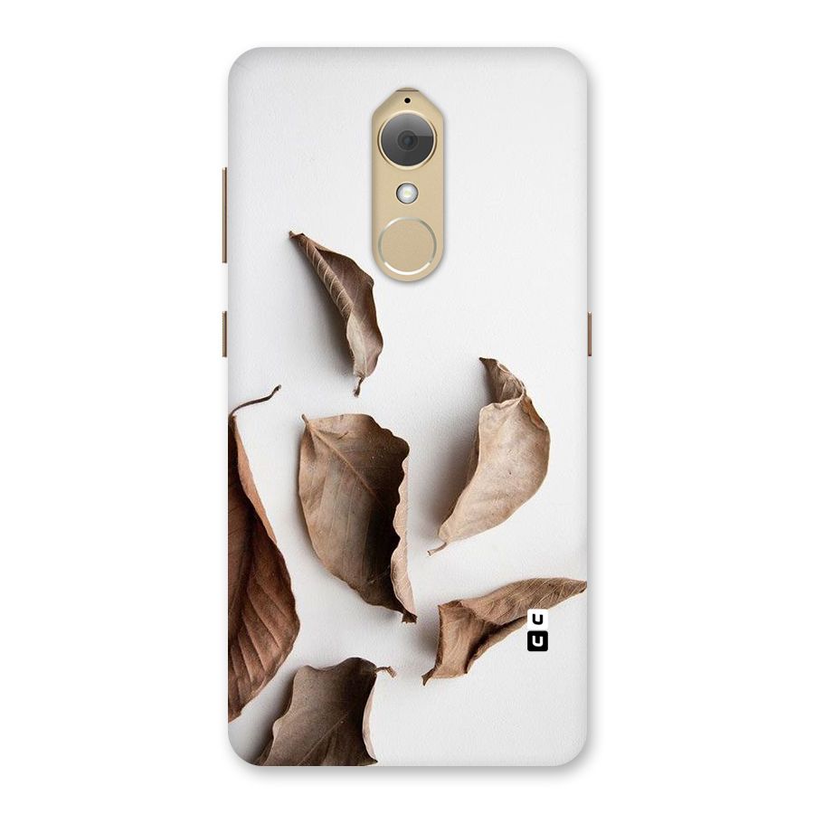 Brown Dusty Leaves Back Case for Lenovo K8