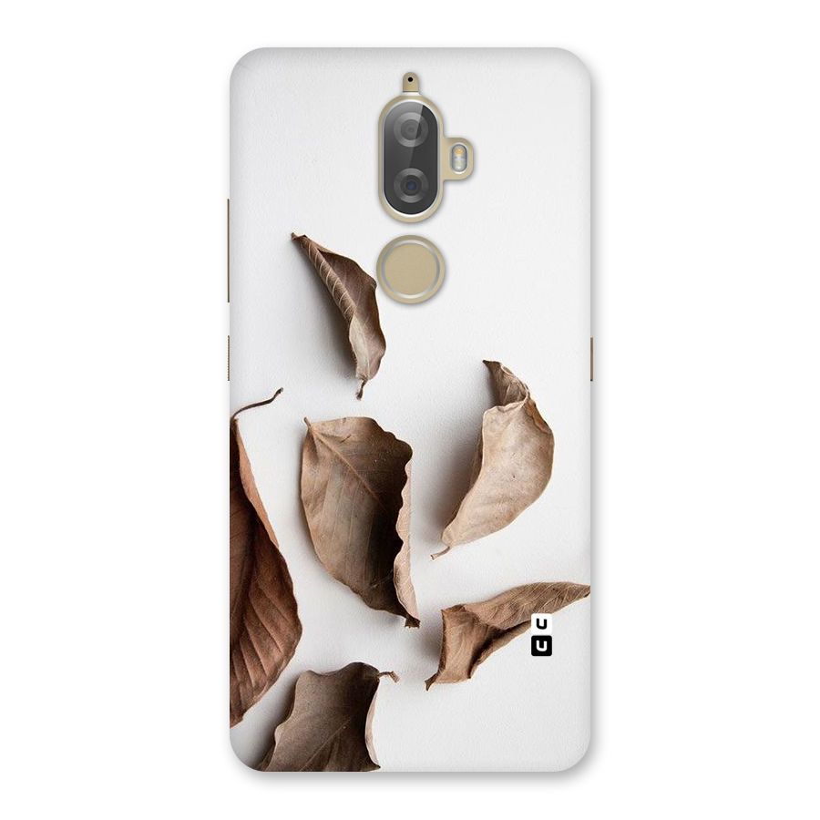 Brown Dusty Leaves Back Case for Lenovo K8 Plus