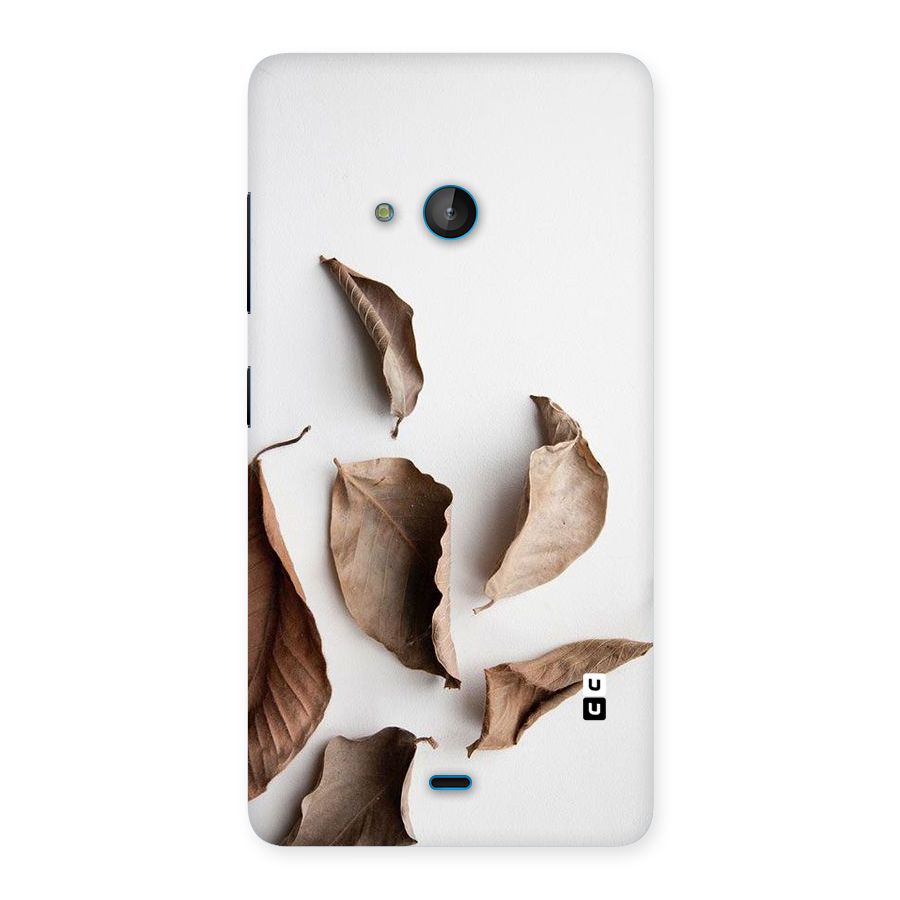 Brown Dusty Leaves Back Case for Lumia 540