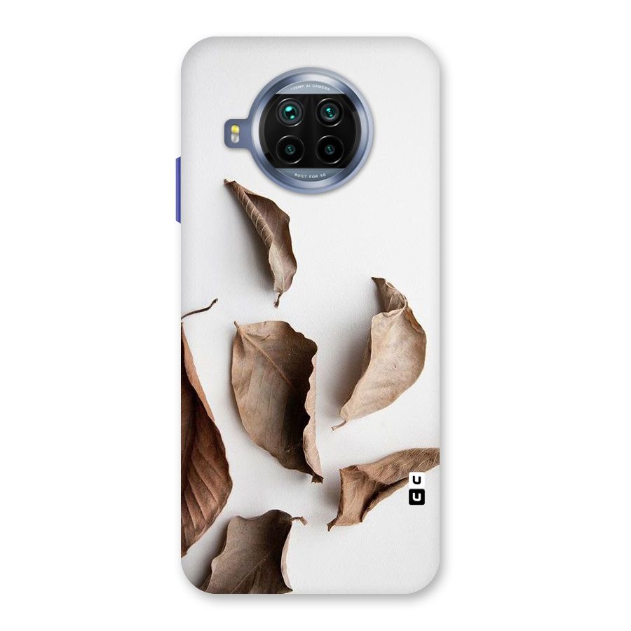 Brown Dusty Leaves Back Case for Mi 10i