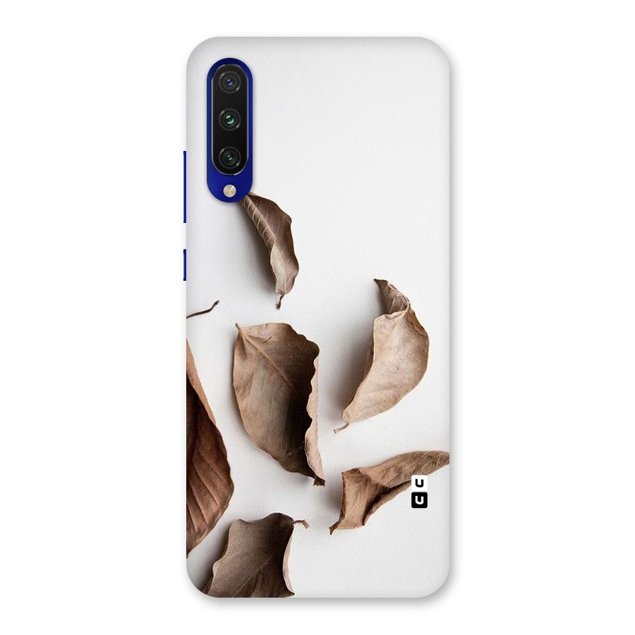 Brown Dusty Leaves Back Case for Mi A3